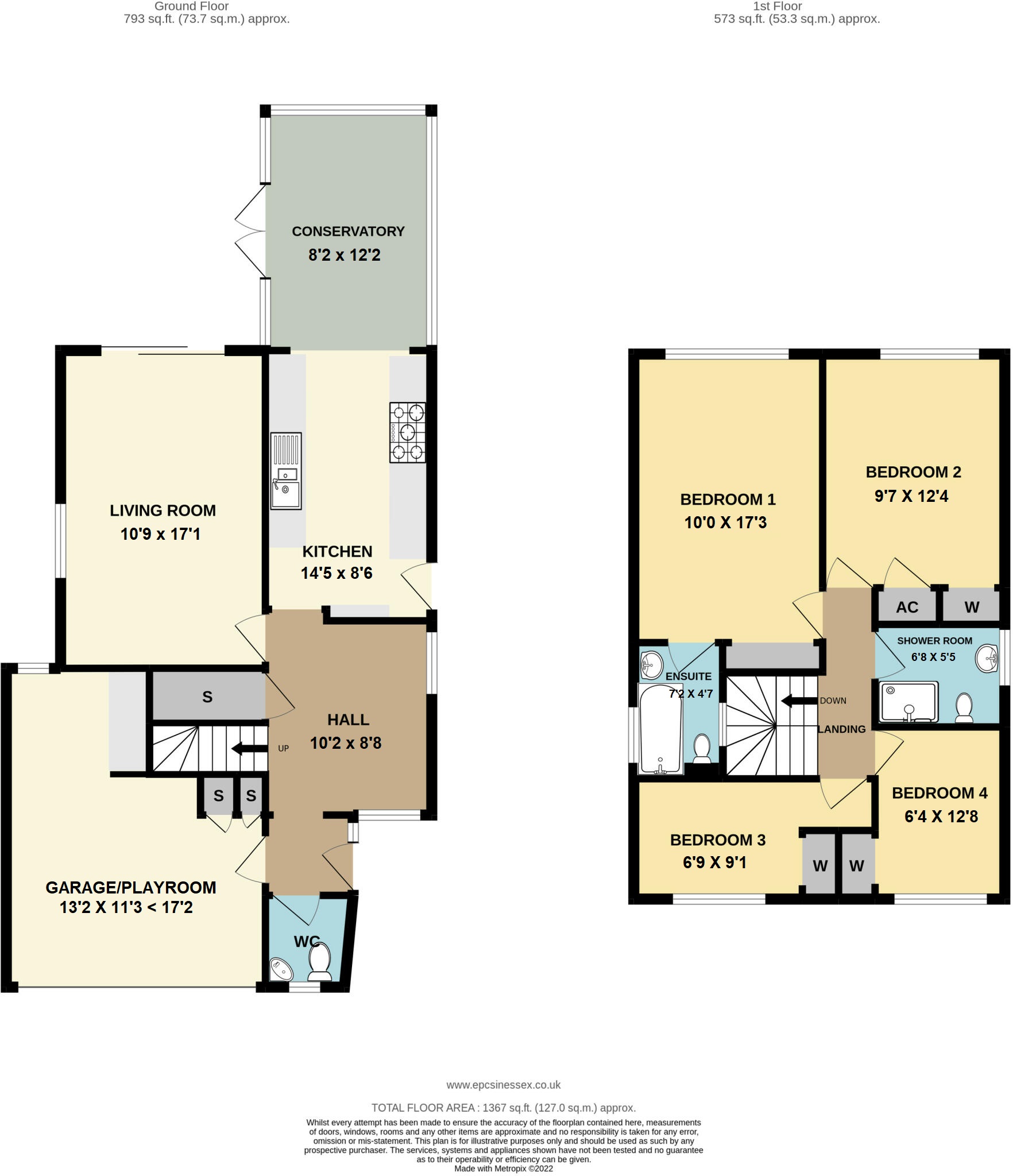 3, Willowdene Court, Brentwood floorplan