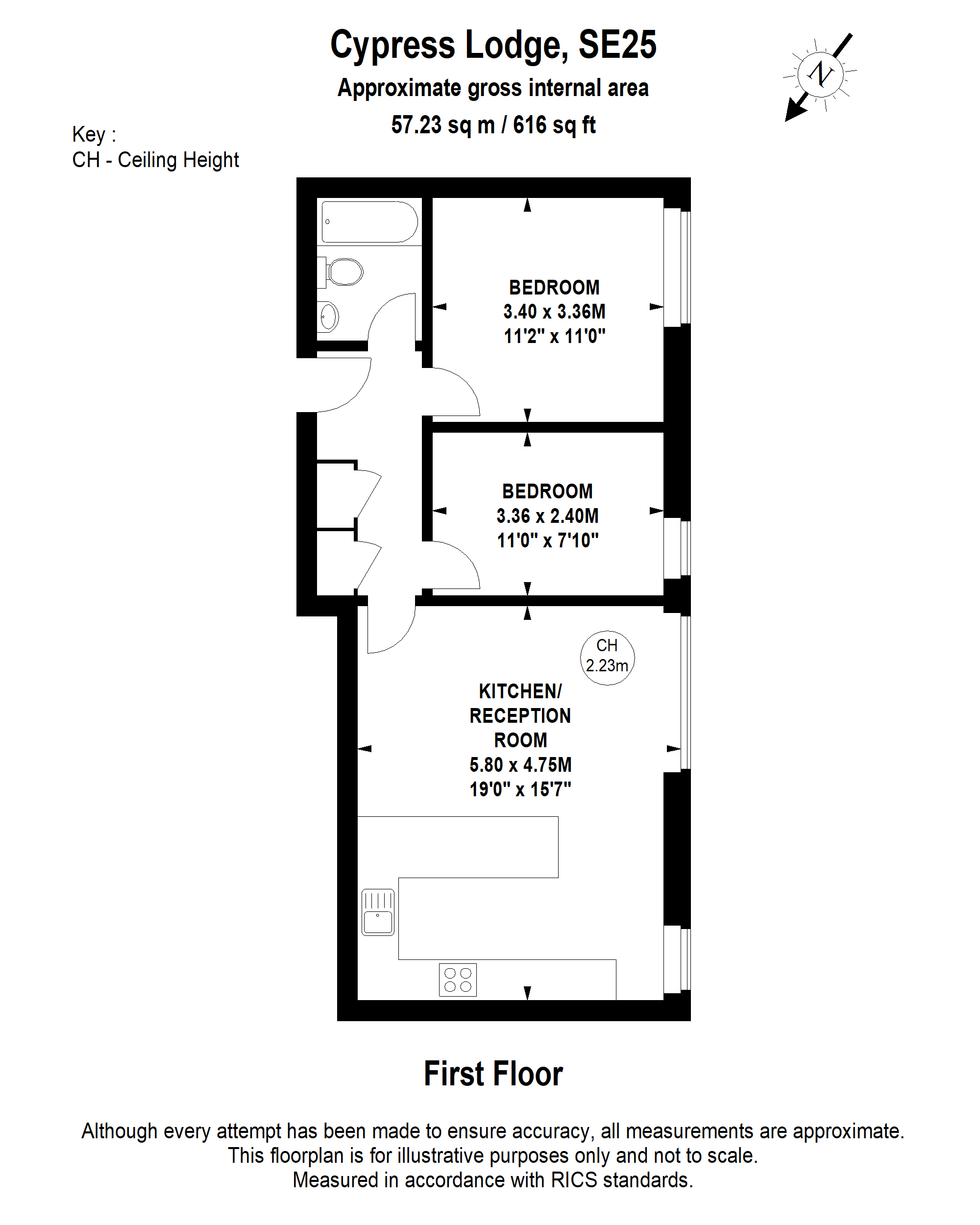 Cypress Road, London floorplan