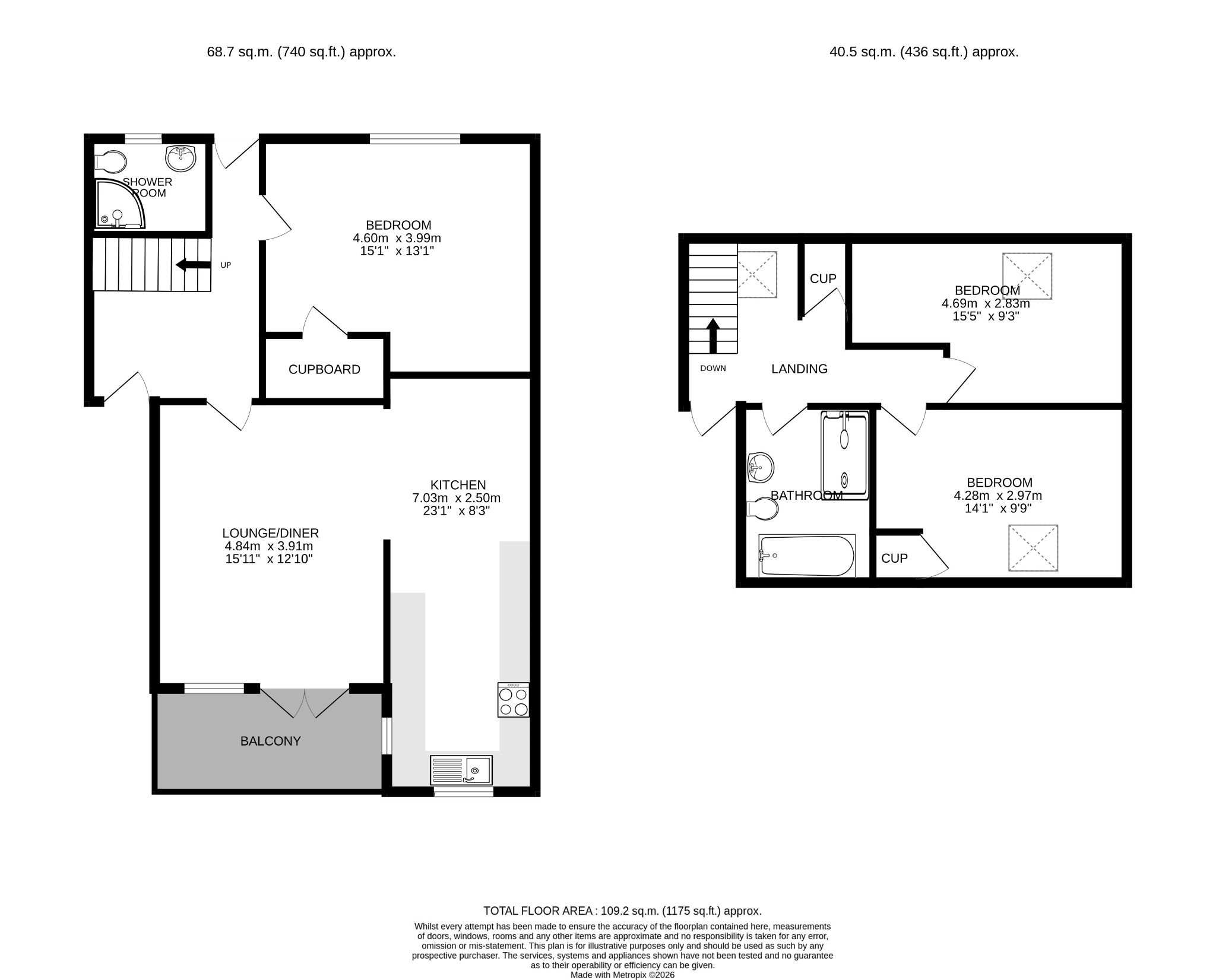 Flat 4, Swanpool Court, Falmouth floorplan