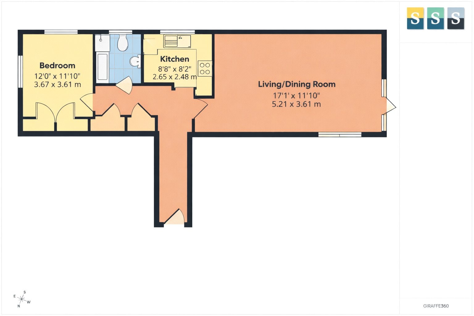Flat 12, Academy Gate, 233, London Road, Surrey floorplan