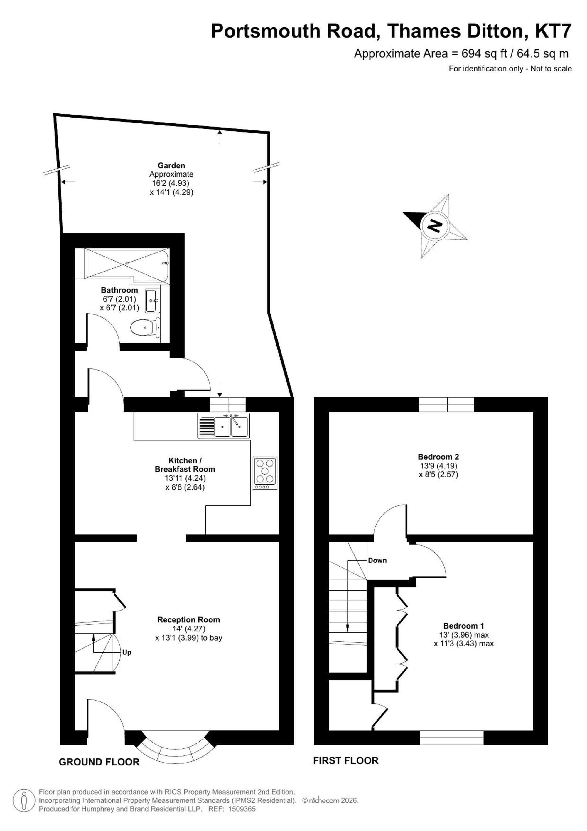 2 Thames Cottages Portsmouth Road, Thames Ditton floorplan