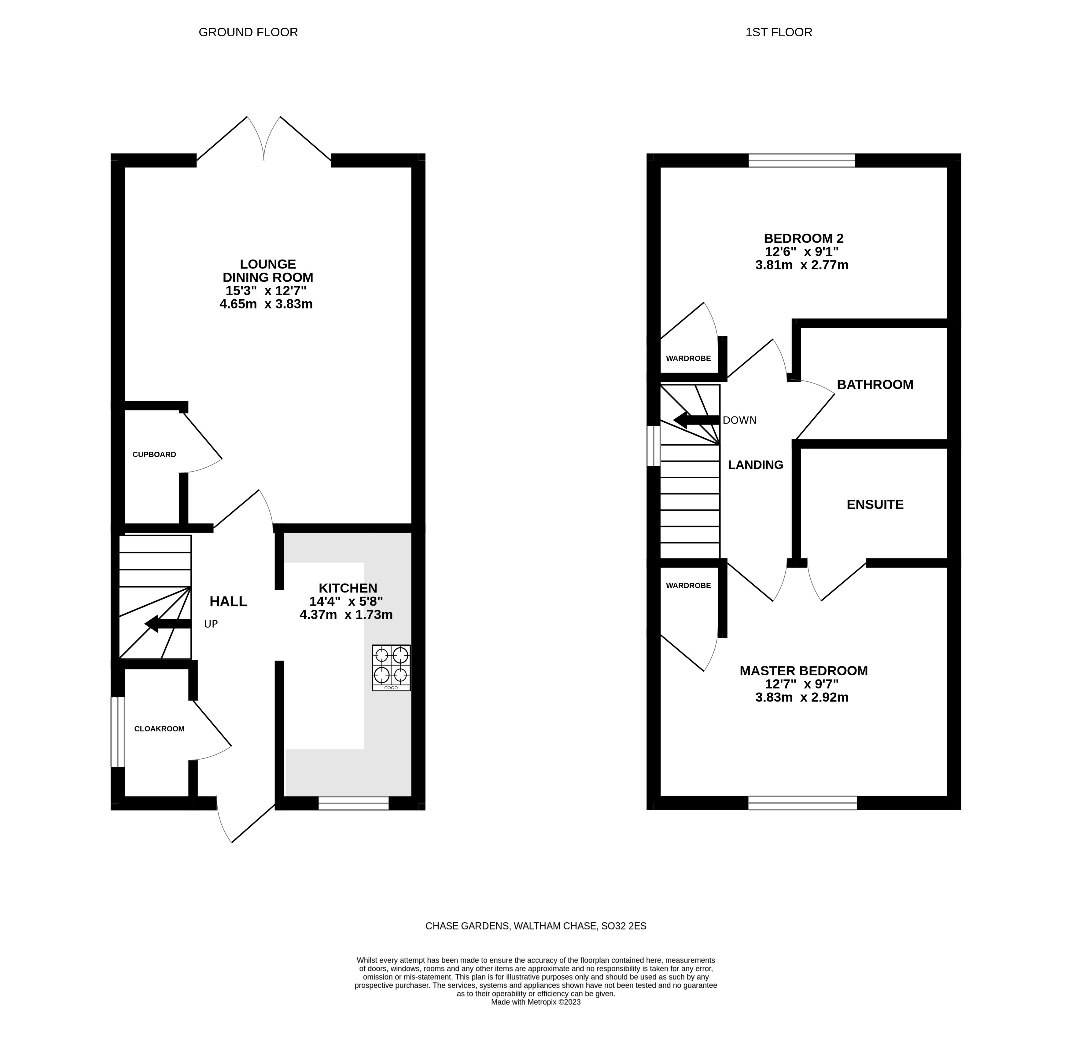 2, Chase Gardens, Southampton floorplan