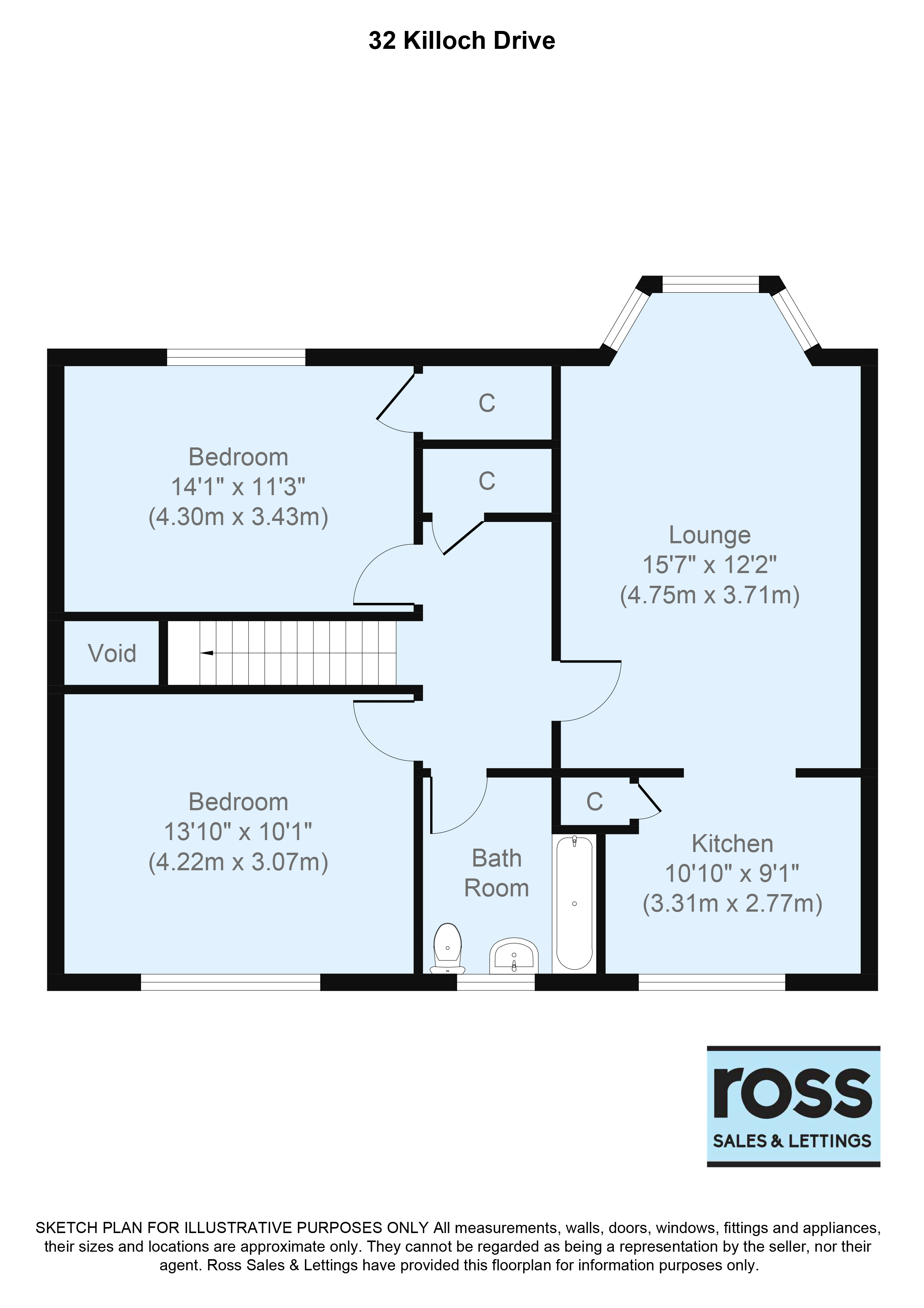 2 Bedrooms Flat for sale in Killoch Drive, Glasgow G13