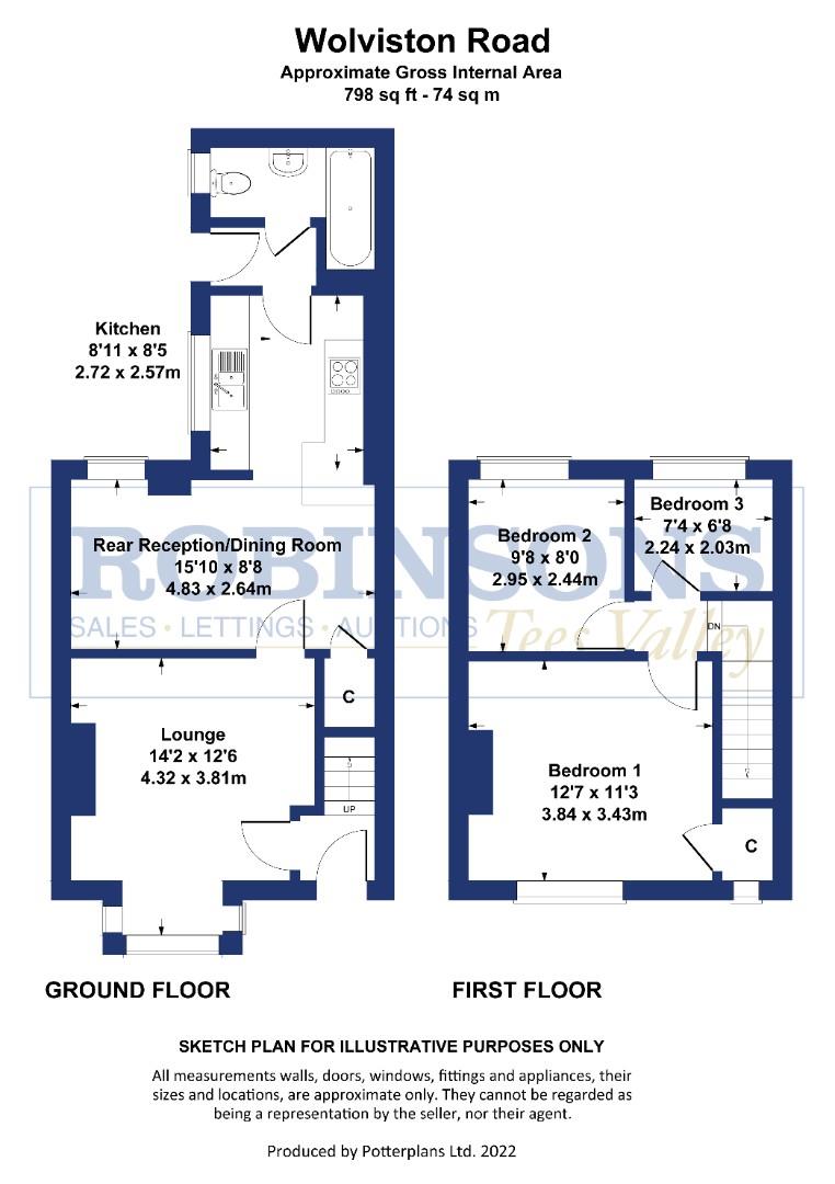 Wolviston Road, Hartlepool TS25, 3 bedroom terraced house for sale