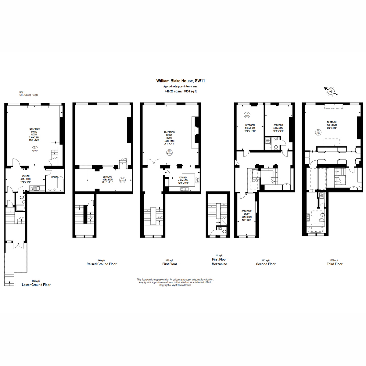 3, William Blake House, Bridge Lane, London floorplan