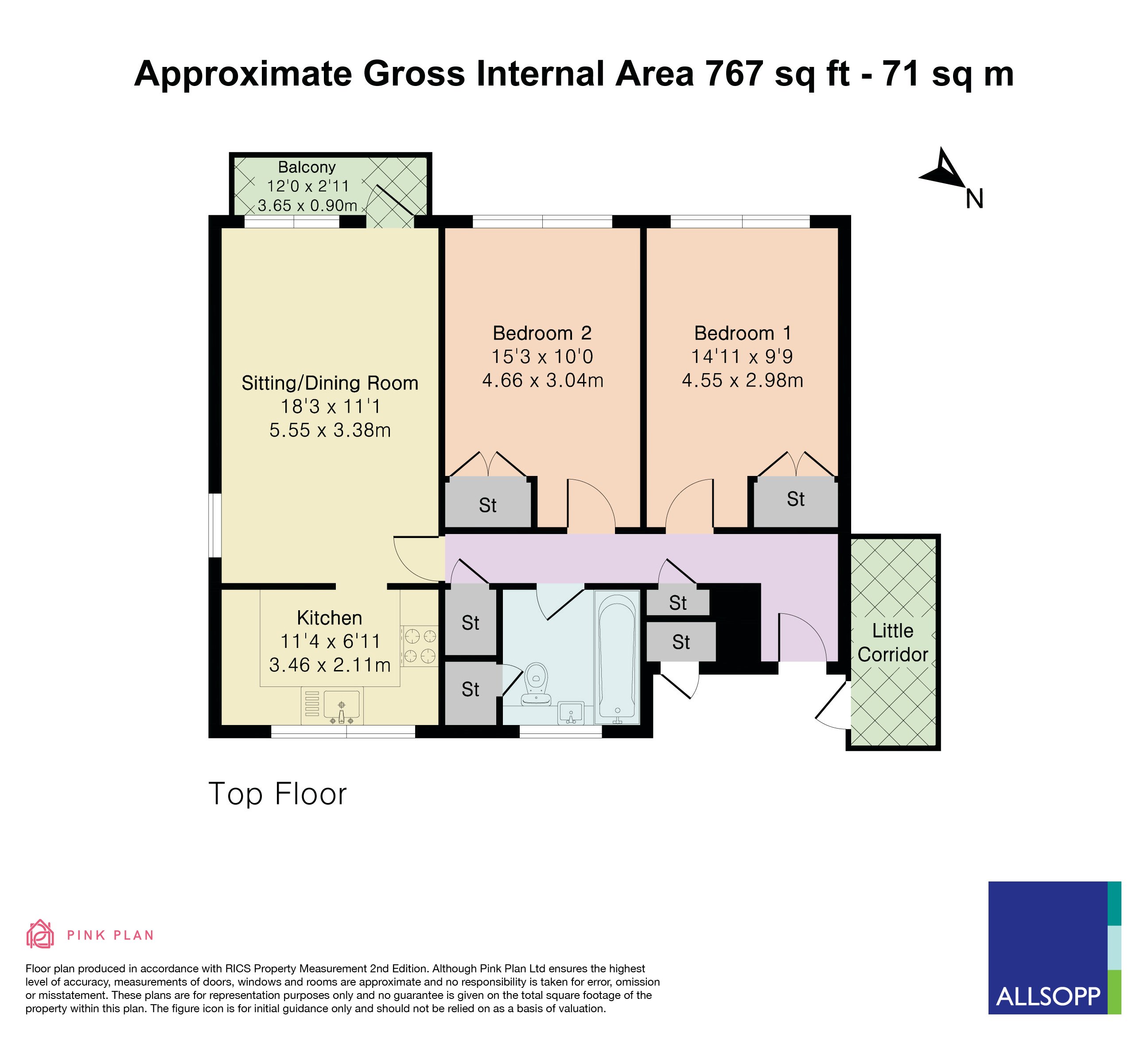 15 Chiltern Court, Milton Road, Harpenden floorplan