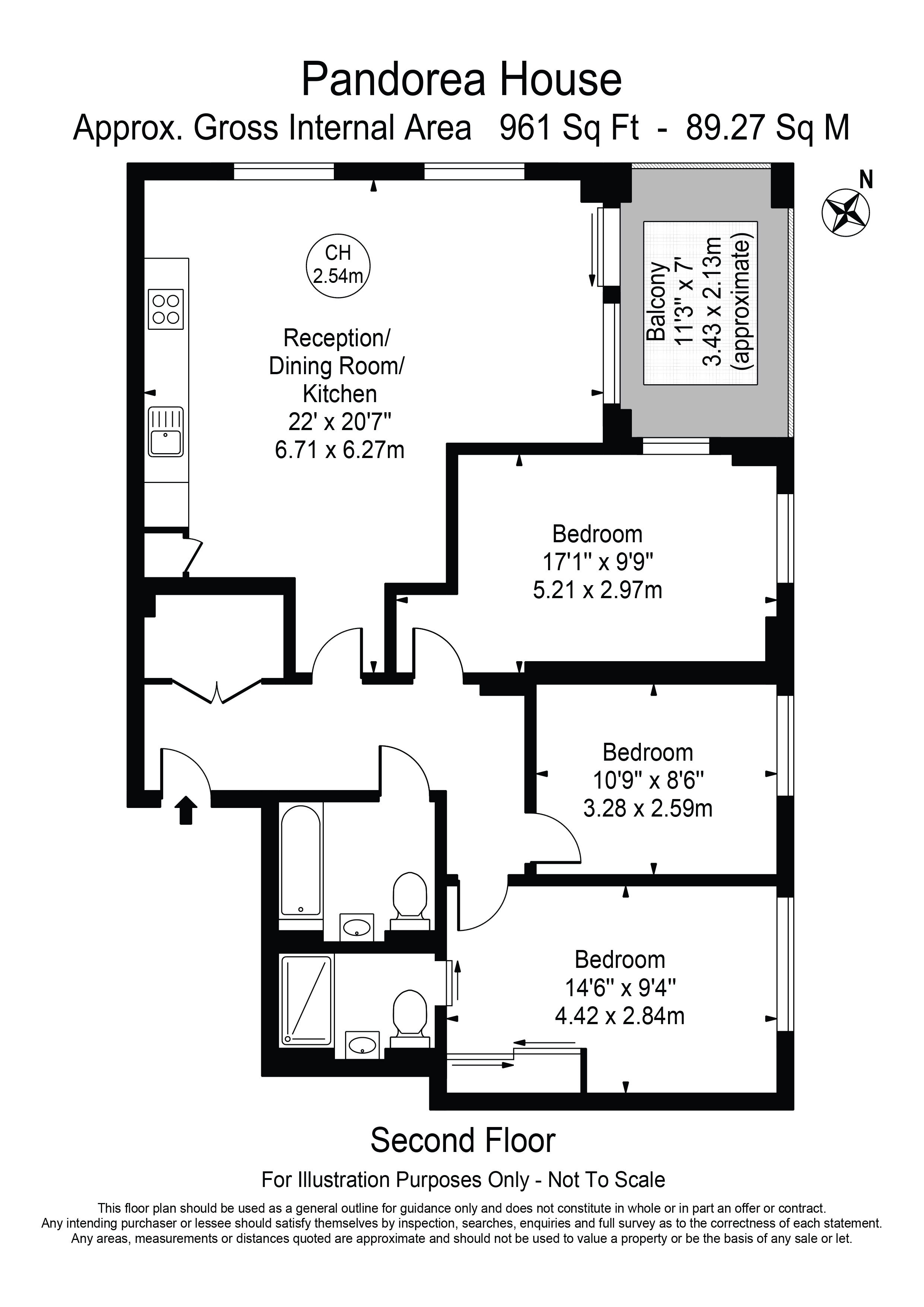 Pandoera House, Lismore Boulevard, London floorplan