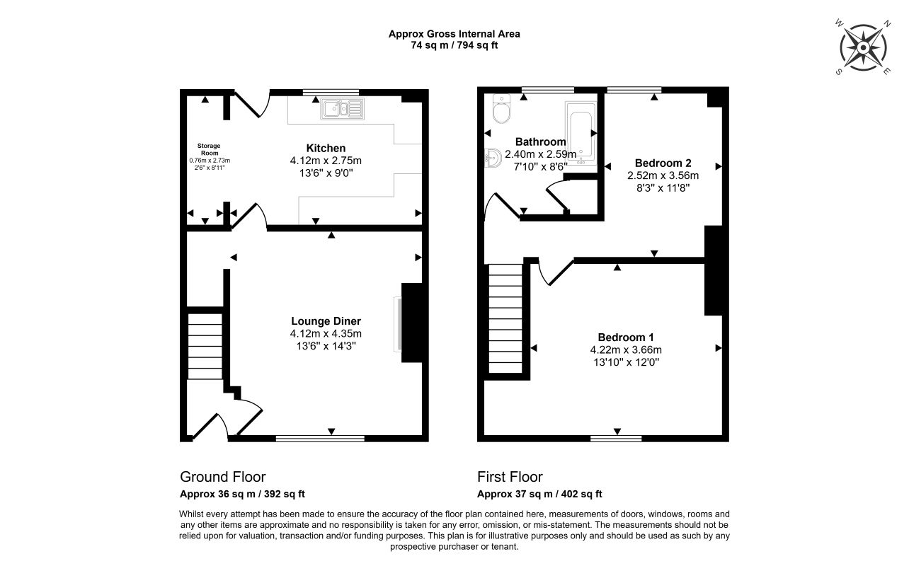 40, Victoria Road, Doncaster floorplan