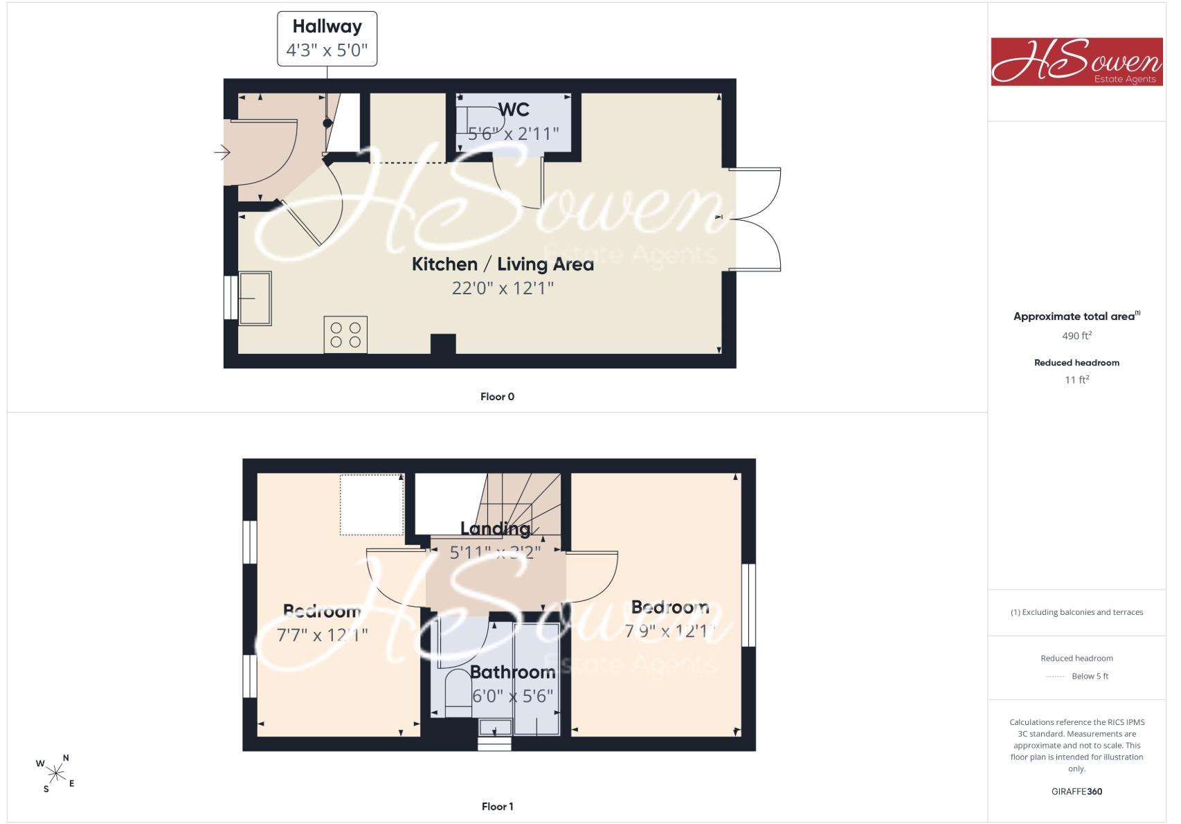43, Luscombe Close, Paignton floorplan