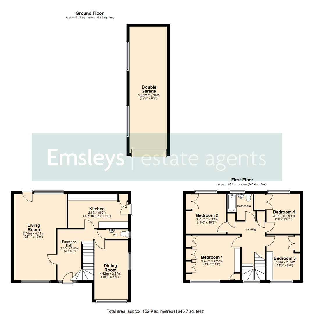 1, Morwick Grove, Leeds floorplan