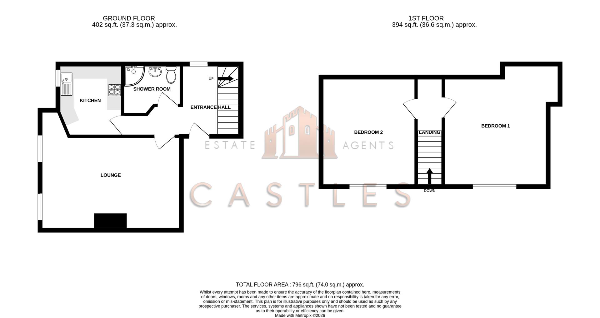 Flat 11, Hereford House 28-30, Kent Road, Southsea floorplan