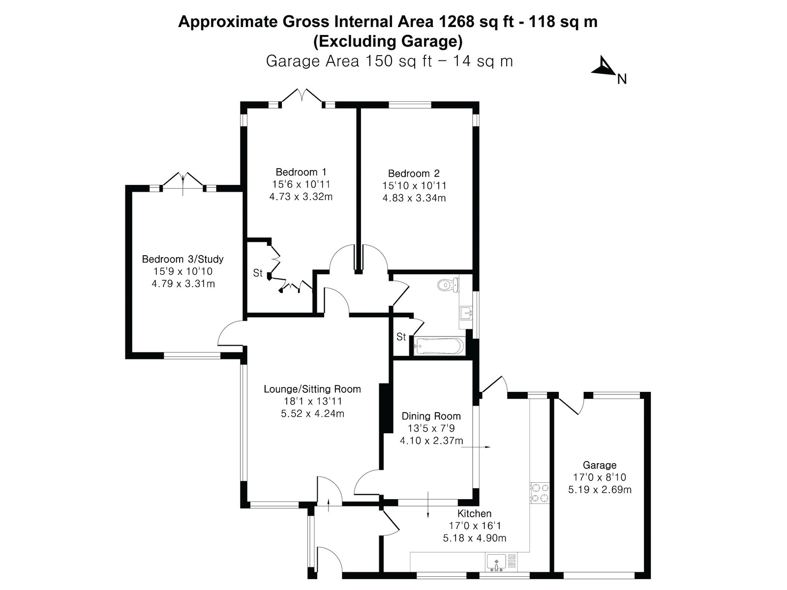 7, Body Hayes Close, Totnes floorplan