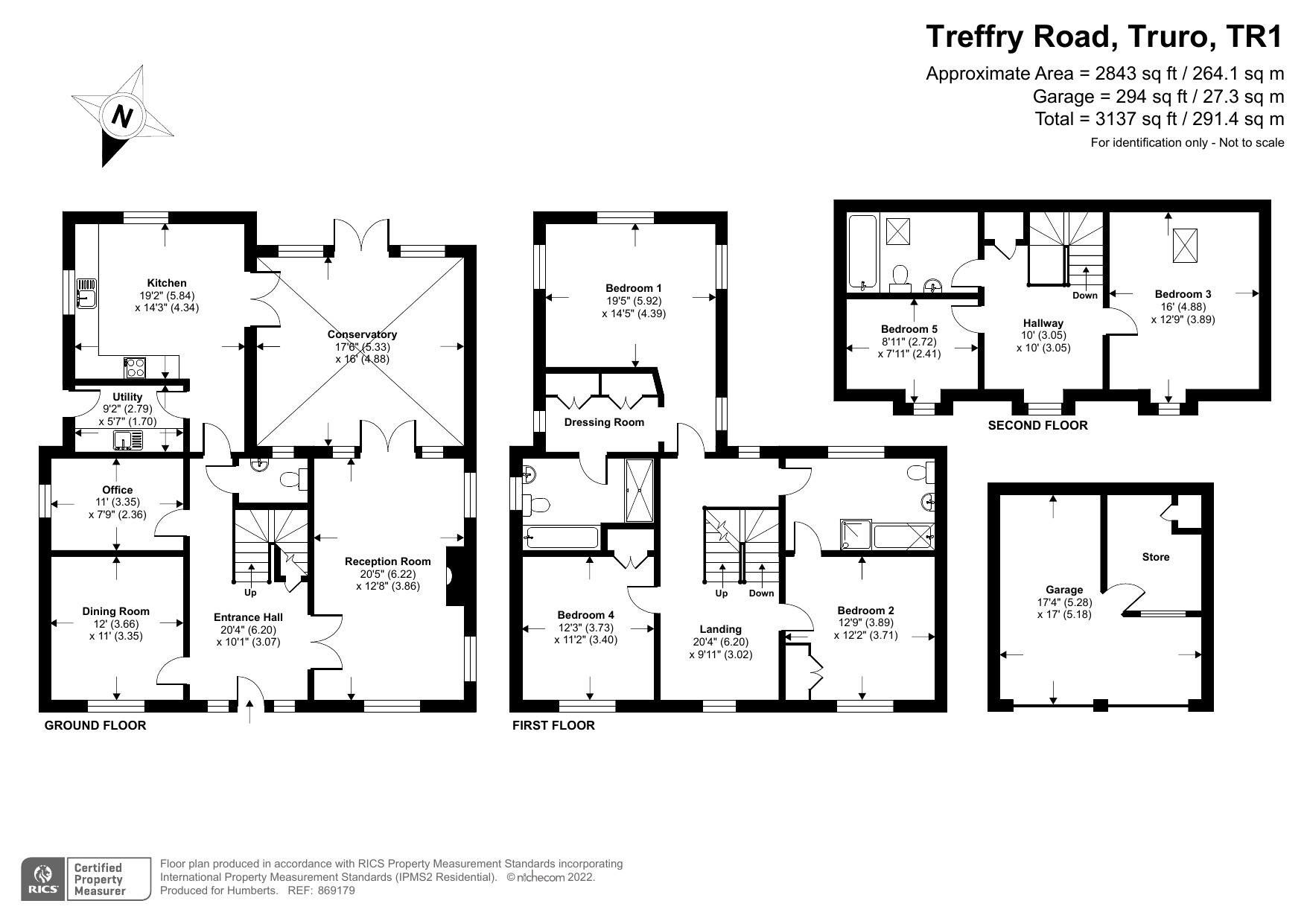 Treffry Road, Truro, Cornwall TR1, 5 bedroom detached house for sale
