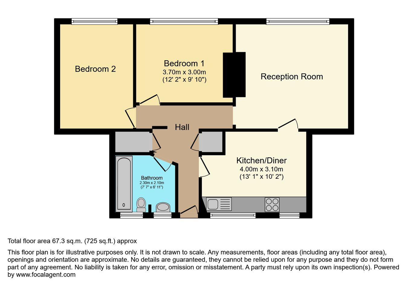 Beale Road, London floorplan