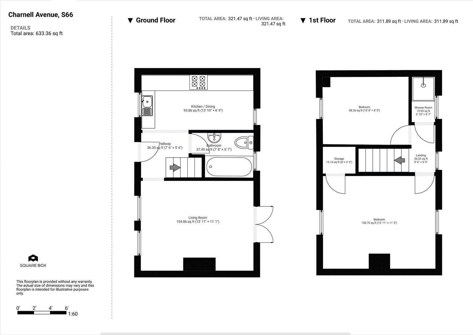 16, Charnell Avenue, Rotherham floorplan