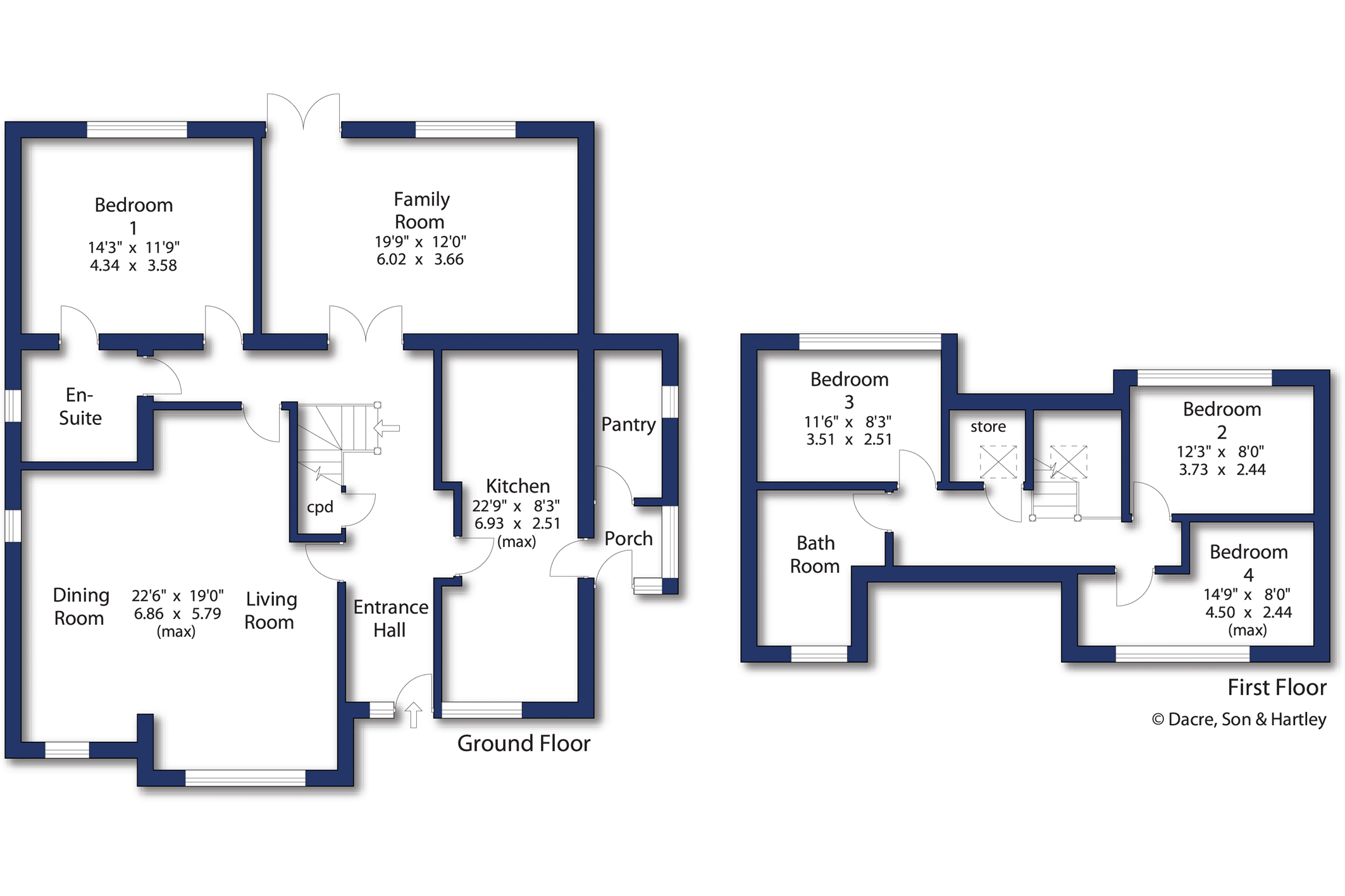 77, Haworth Road, West Yorkshire floorplan