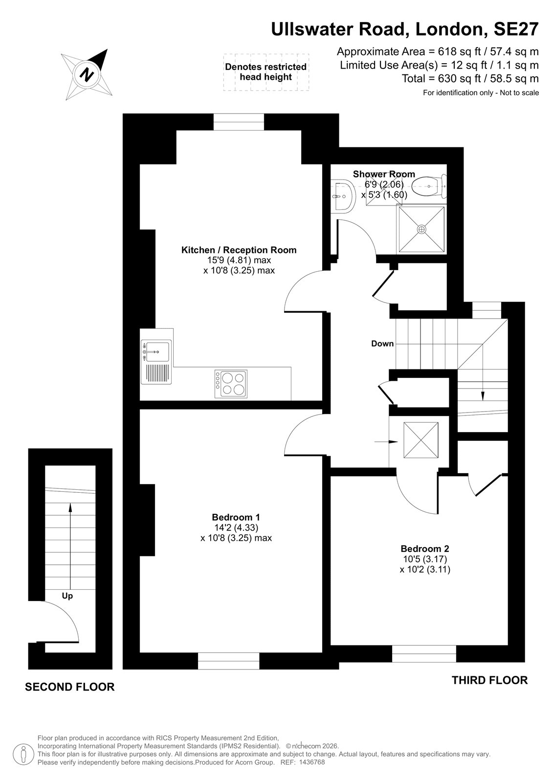 5c, Ullswater Road, London floorplan