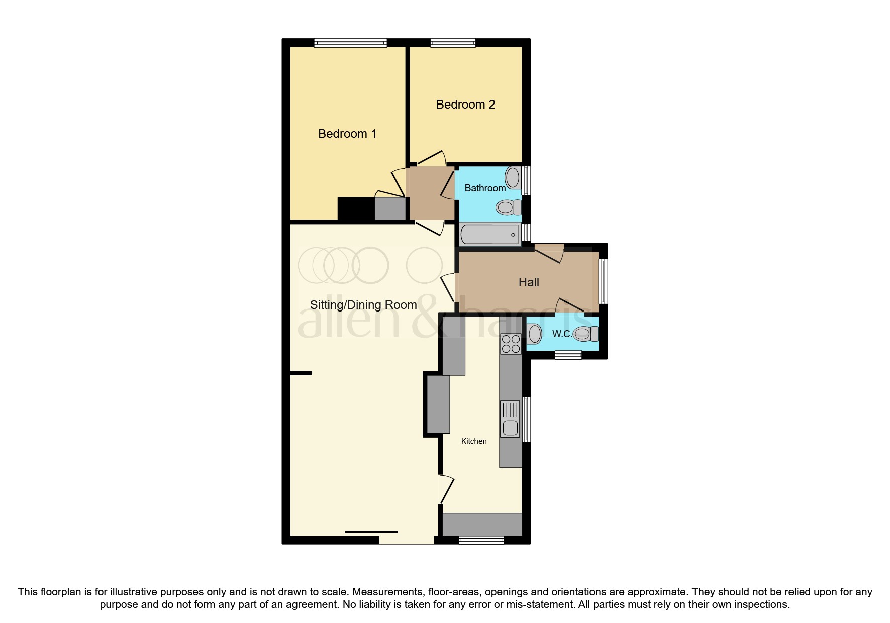Tellcroft Close, Corsham SN13, 2 bedroom semidetached bungalow for