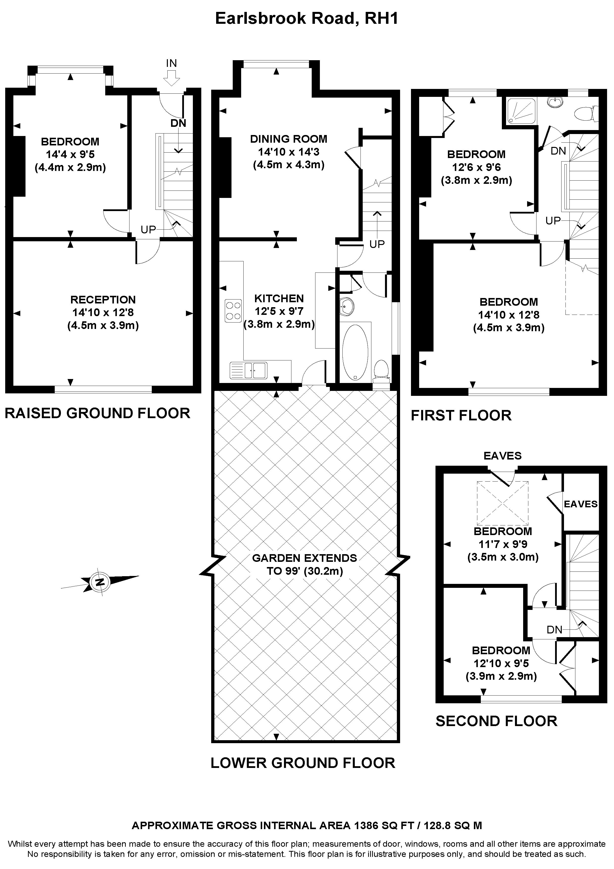 5 Bedrooms Semi-detached house for sale in Earlsbrook Road, Redhill RH1