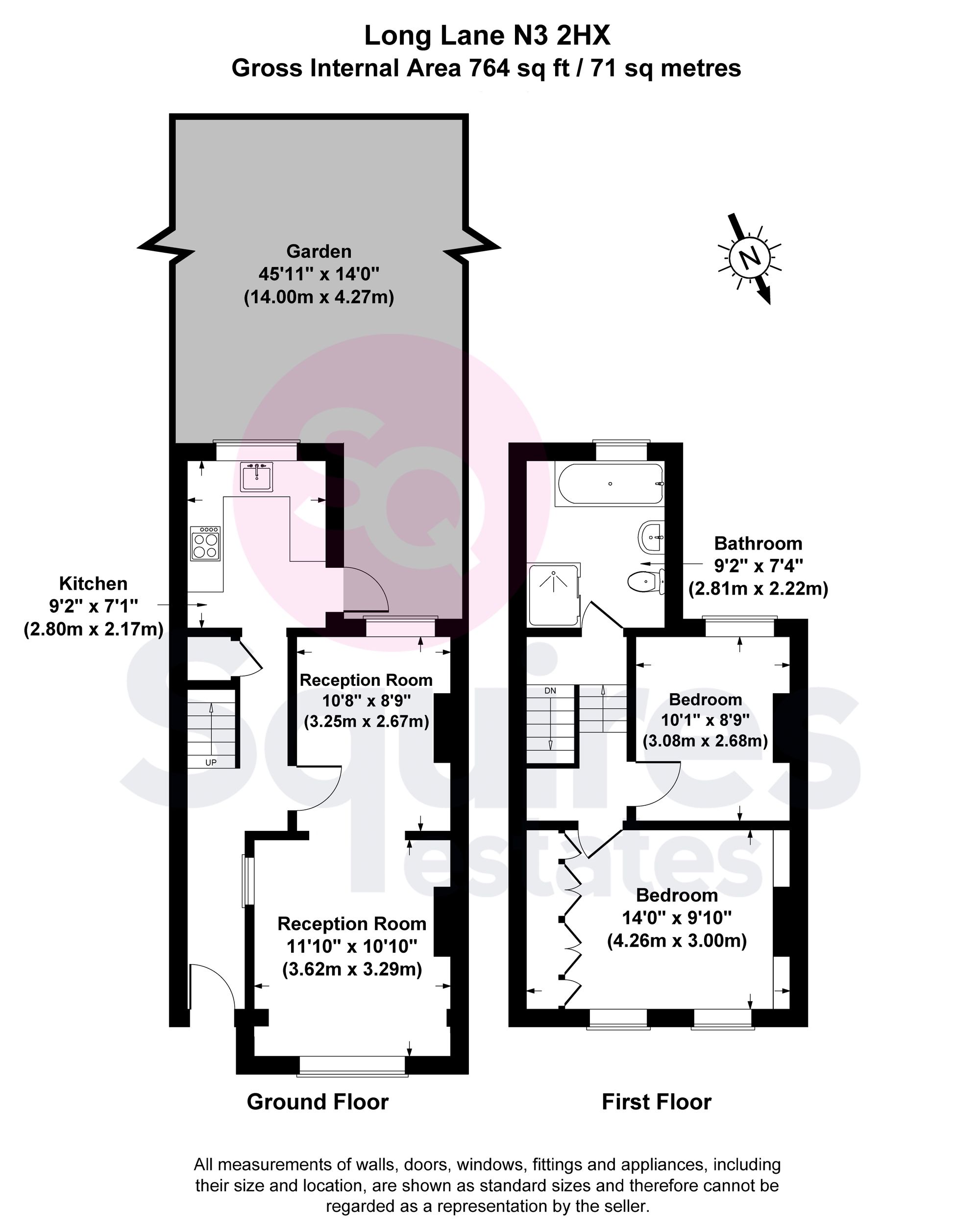138 Long Lane, London floorplan
