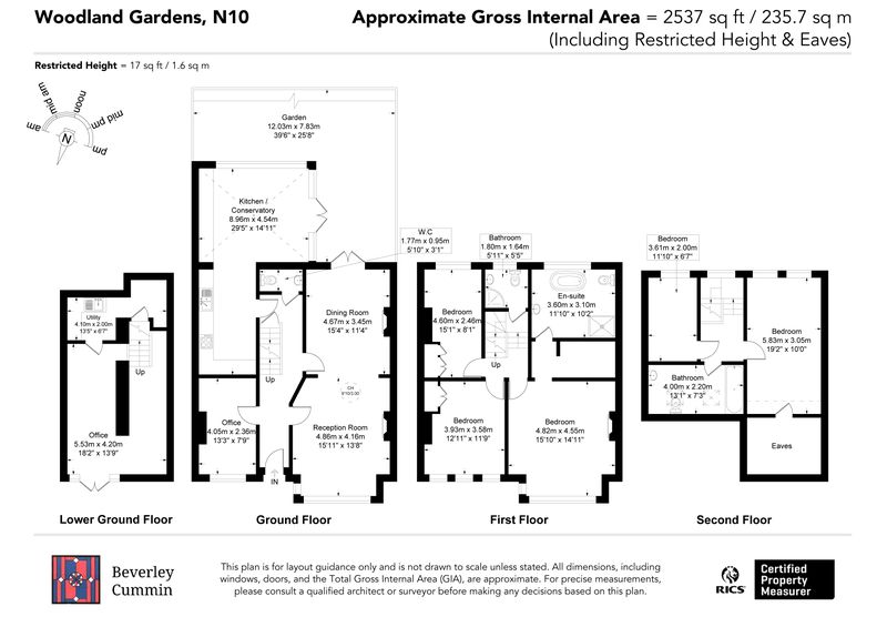 34, Woodland Gardens, London floorplan