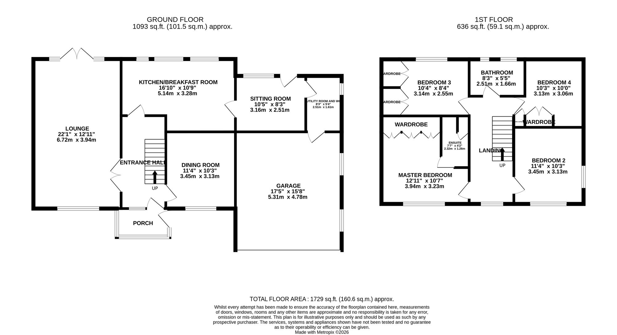 10 The Seesall, Stafford floorplan