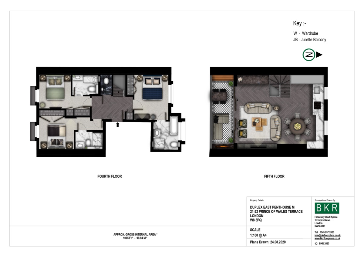 Prince of Wales Terrace, London floorplan