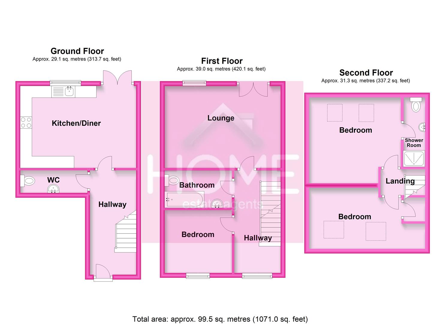 3 Bedrooms Town house for sale in Wakes Drive, Eccles, Manchester M30