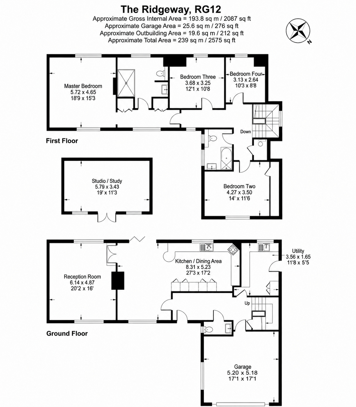 14, The Ridgeway, Bracknell floorplan