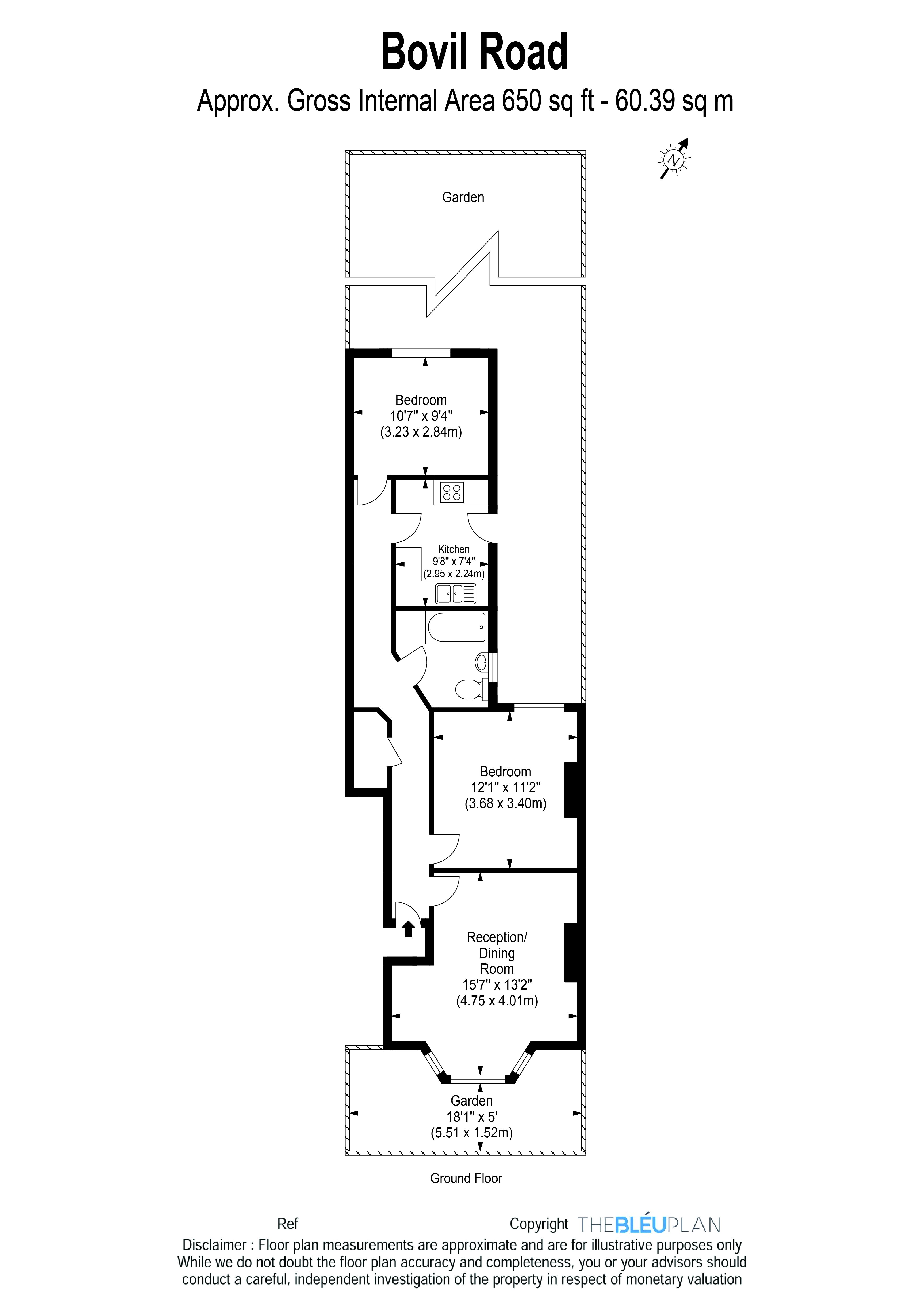 2 Bedrooms Flat for sale in Bovil Road, London SE23