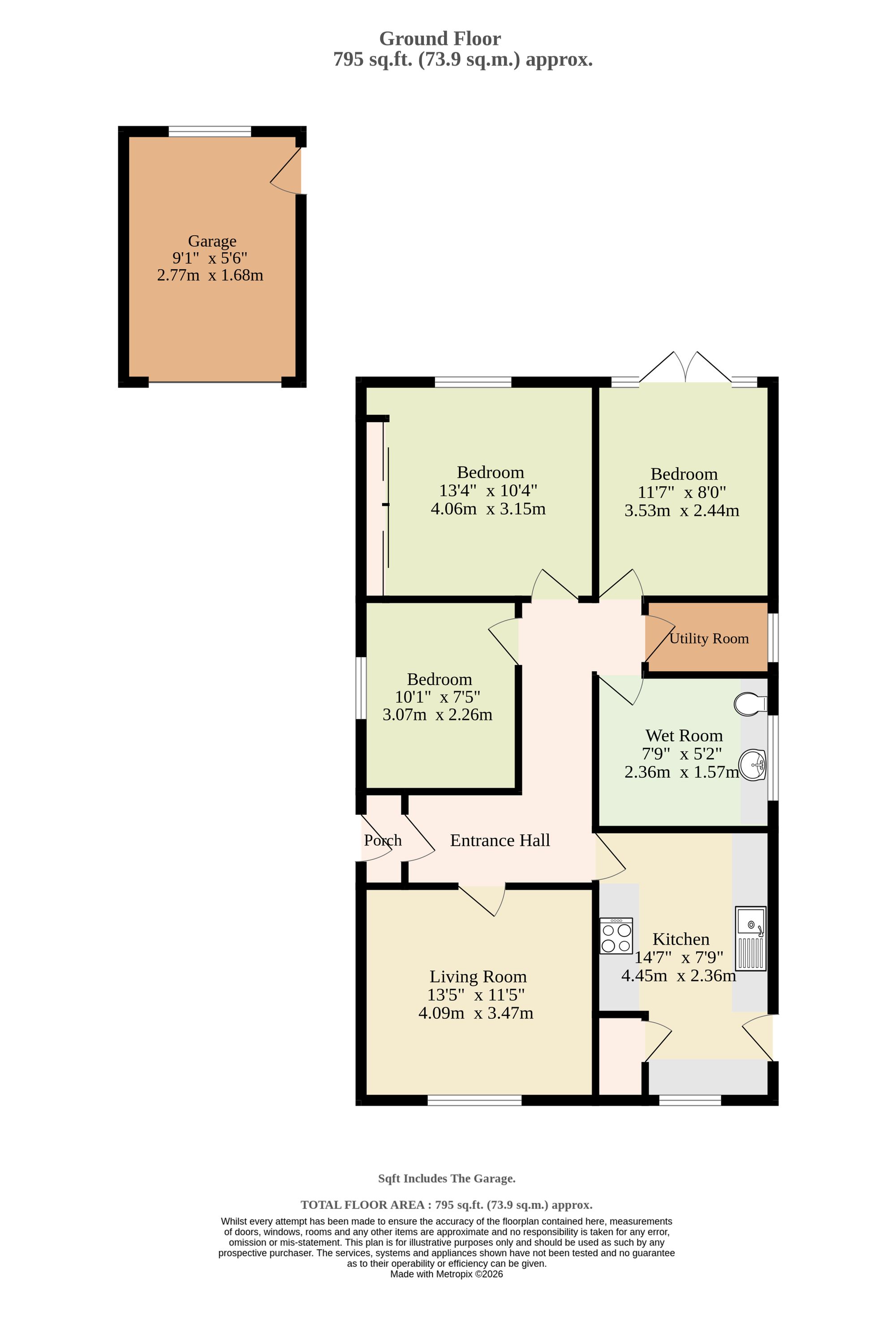 22 Dedham Drive, Lowestoft floorplan