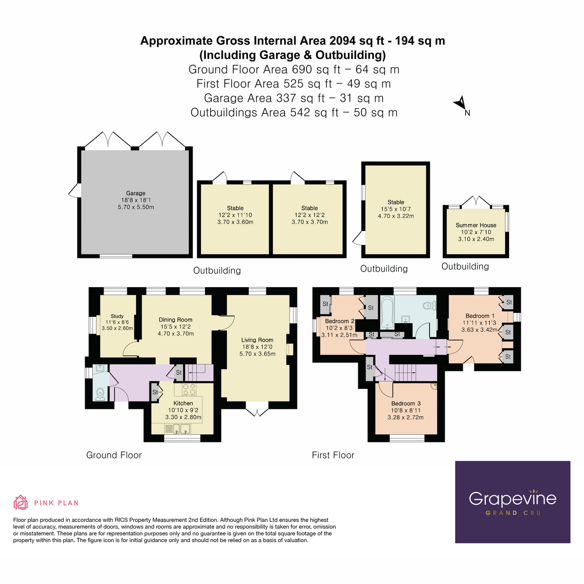 White Rose Cottage, Poplar Lane, Reading floorplan