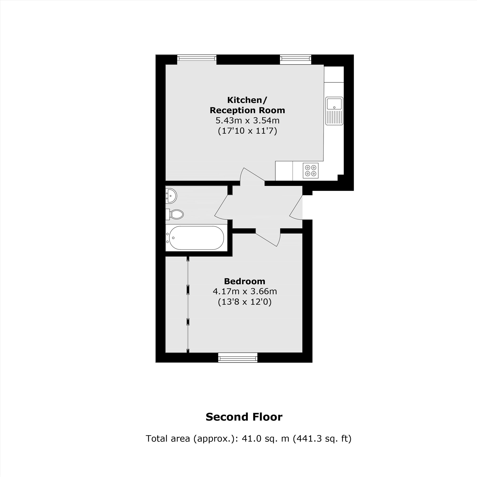 Asher Way, London floorplan
