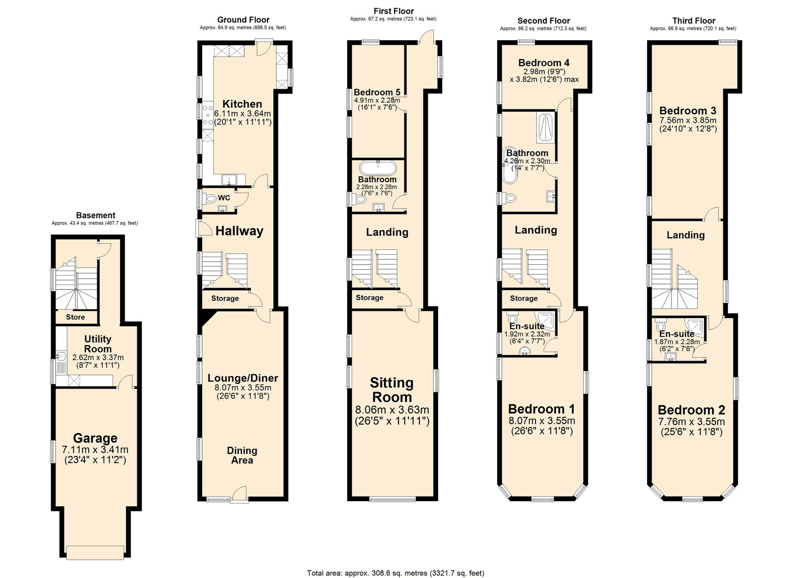 78, Jackson Road, Matlock floorplan