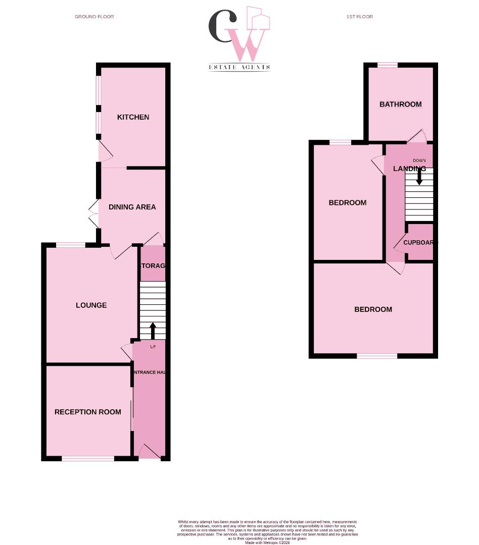 58, Gladstone Street, Winsford floorplan