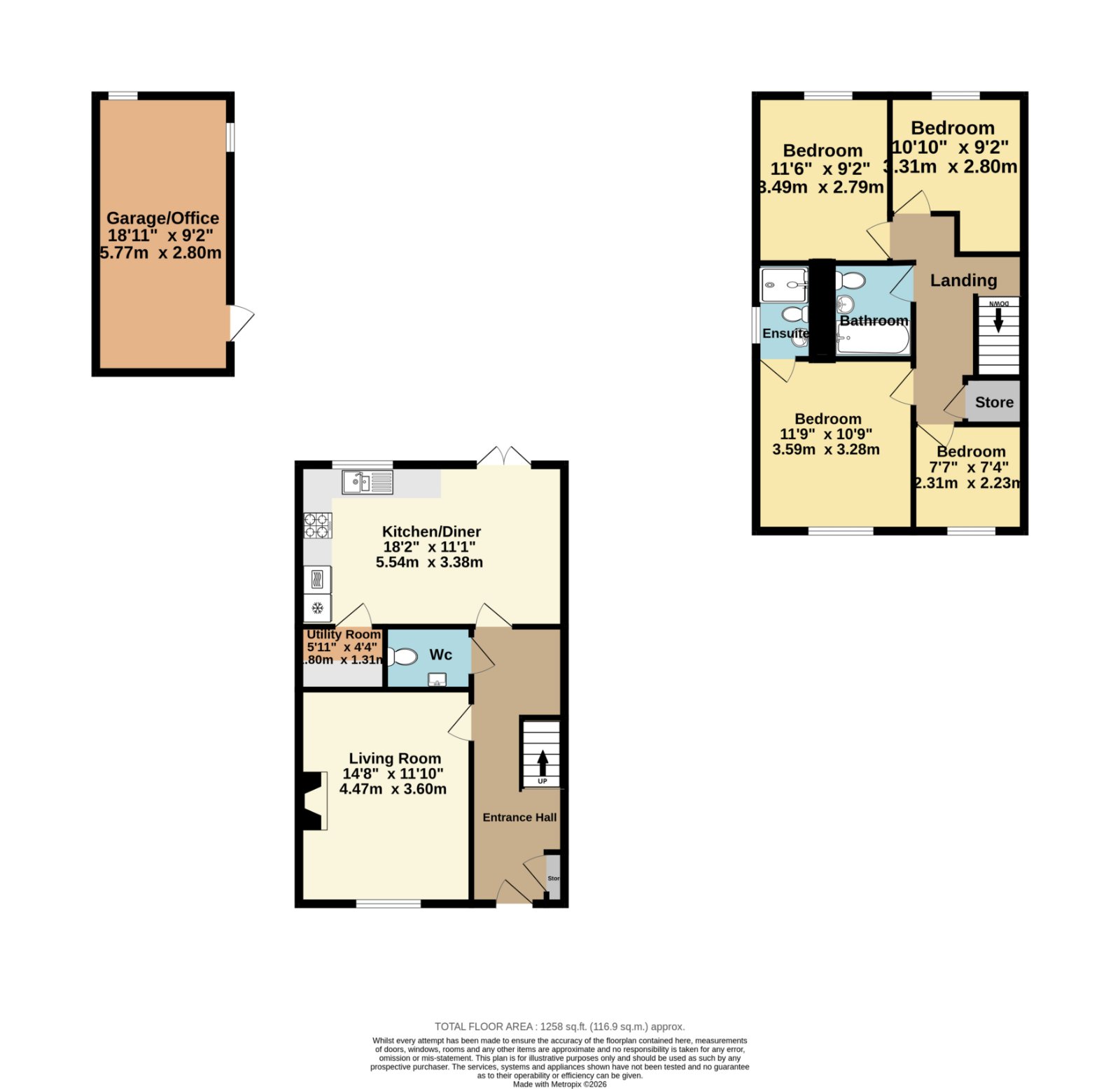 22, Siegfried Close, Ashford floorplan