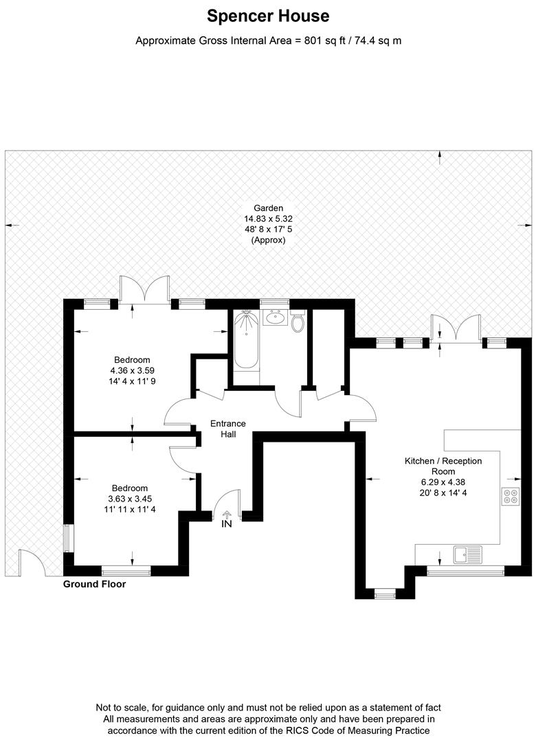 Spencer House, Chambers Park Hill, Wimbledon SW20, 2 bedroom flat for