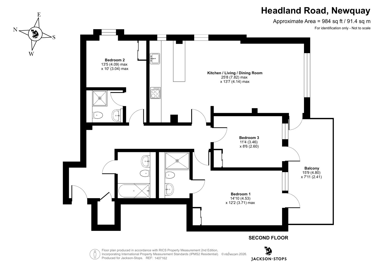 9, Azure, Newquay floorplan