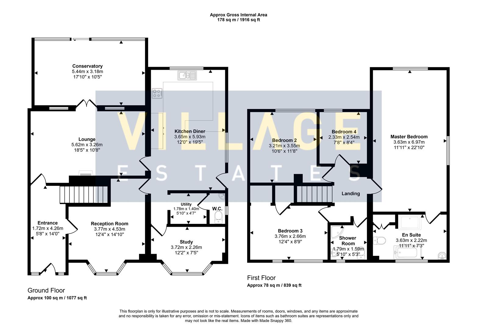 57, Alexandra Road, Borehamwood floorplan