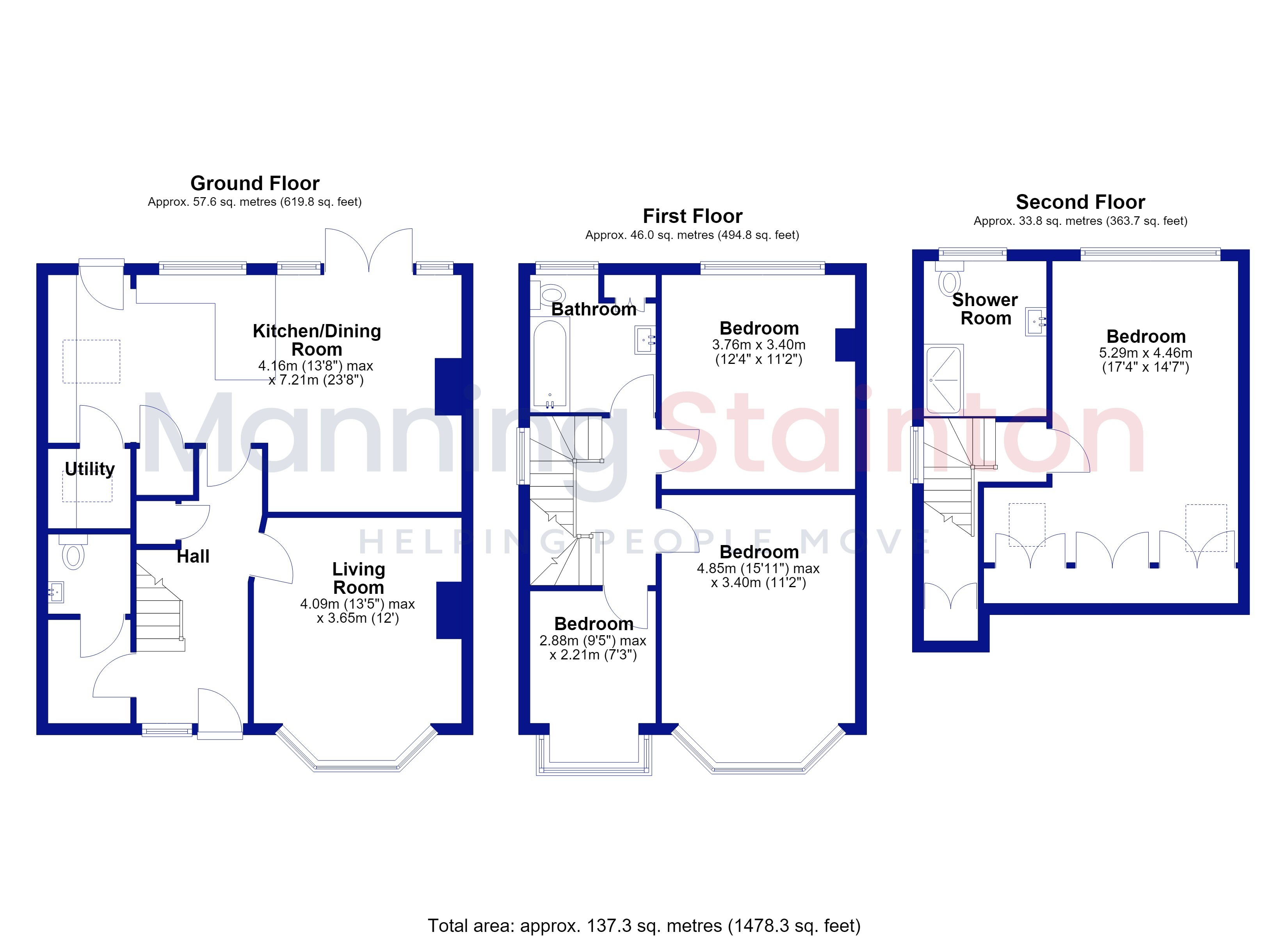 19, Lidgett Place, Leeds floorplan