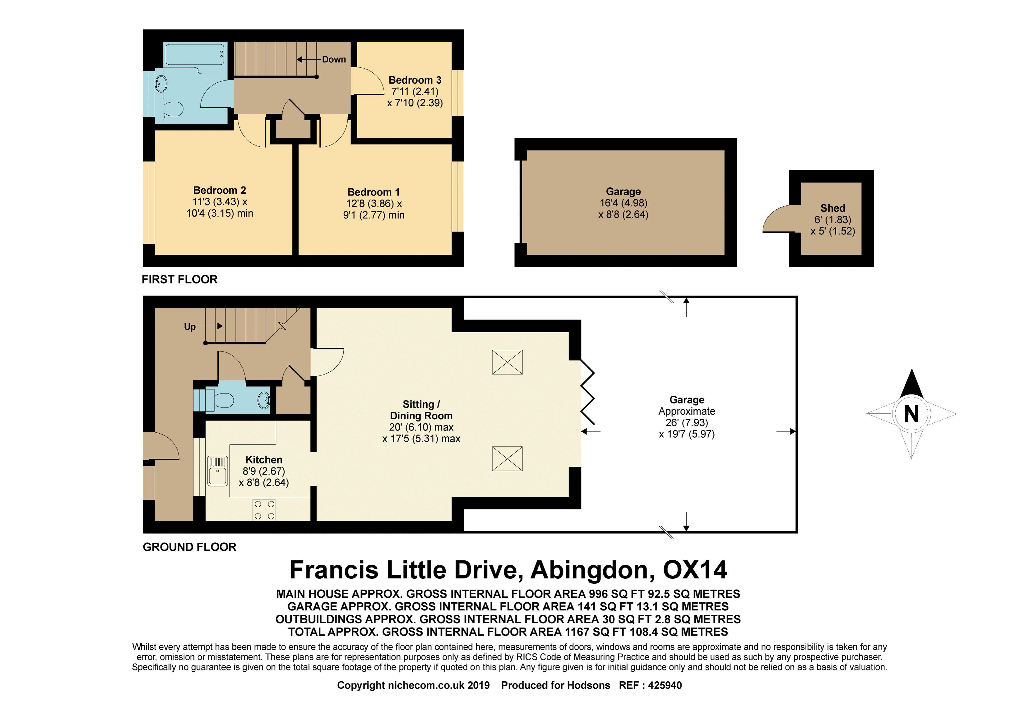 3 Bedrooms End terrace house for sale in Francis Little Drive, Abingdon OX14