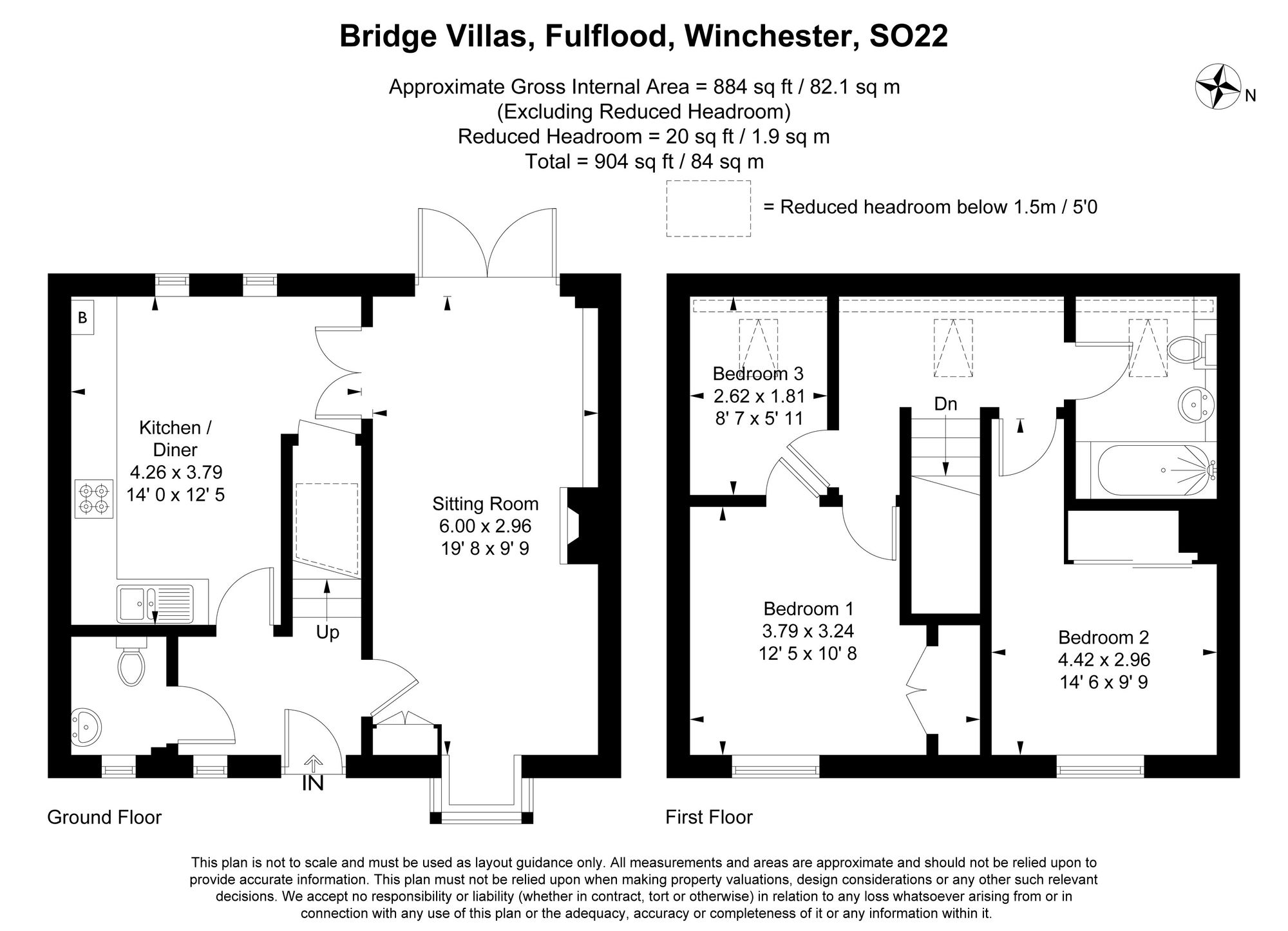 4 Bridge Villas Cranworth Road, Winchester floorplan