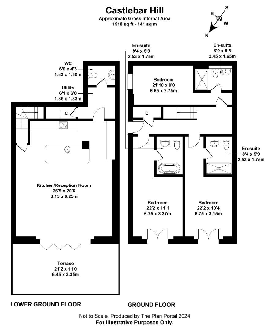 Castlebar Hill, London floorplan