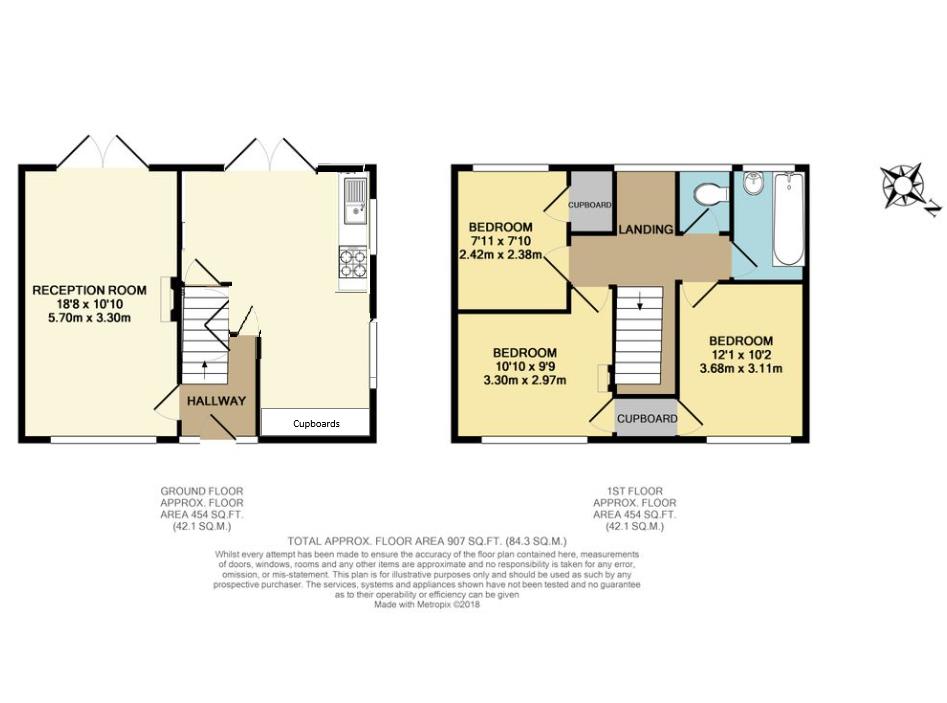 46, Belvedere Gardens, West Molesey floorplan