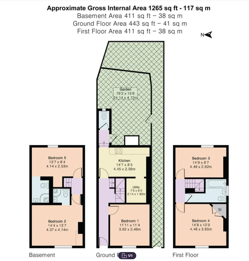 xx, William Road, Sutton floorplan