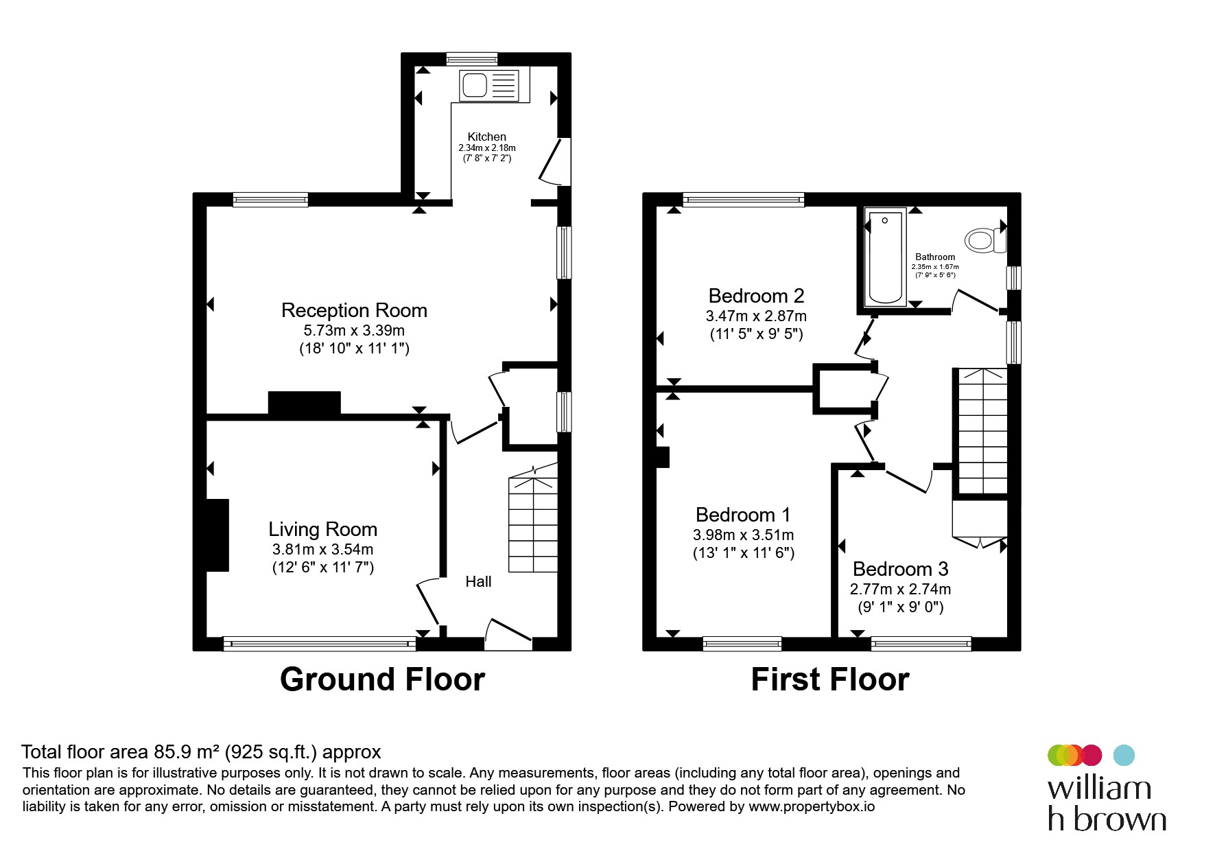 22, Windermere Crescent, Doncaster floorplan