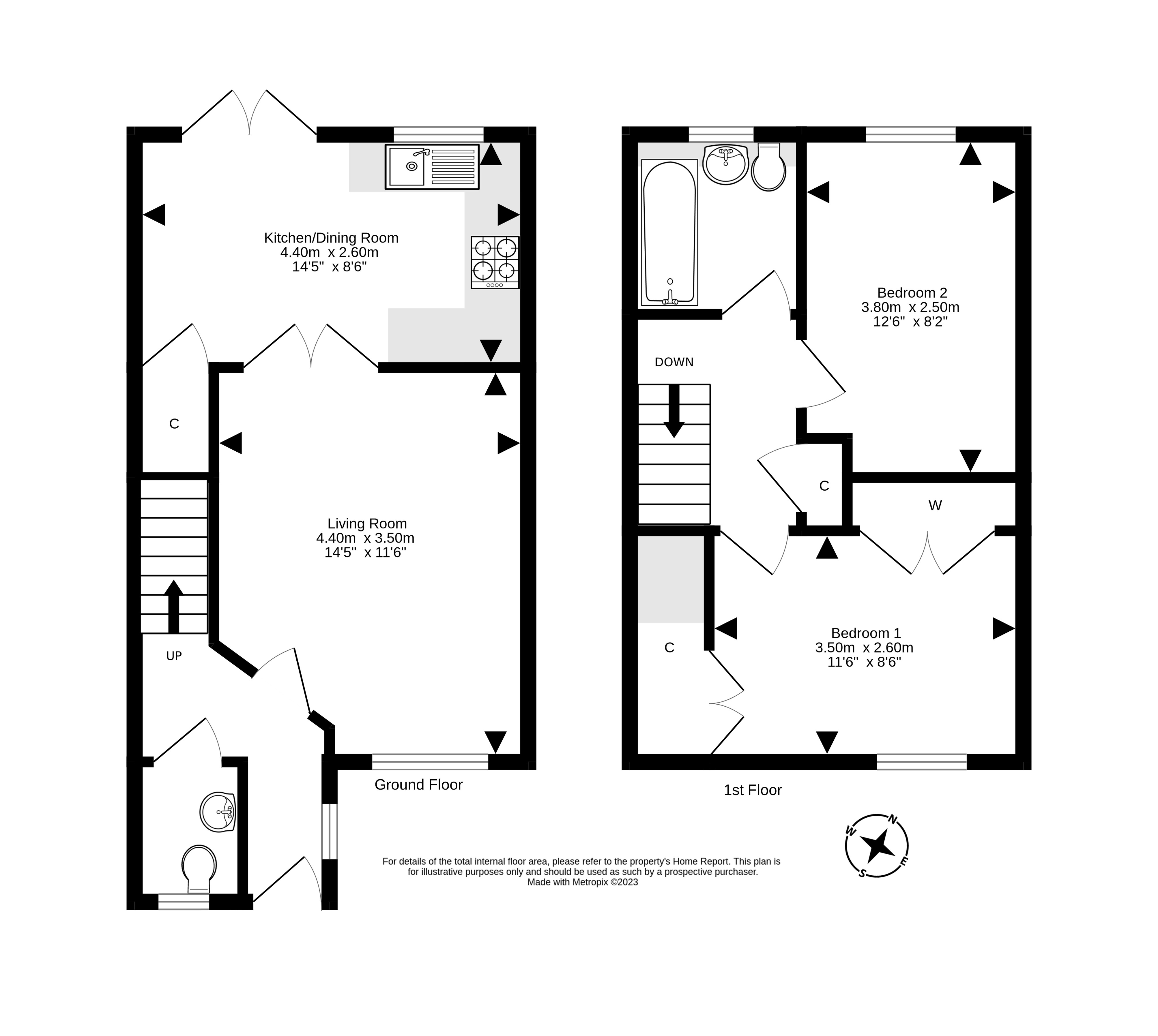 52 Atholl View, Prestonpans EH32, 2 bedroom terraced house for sale
