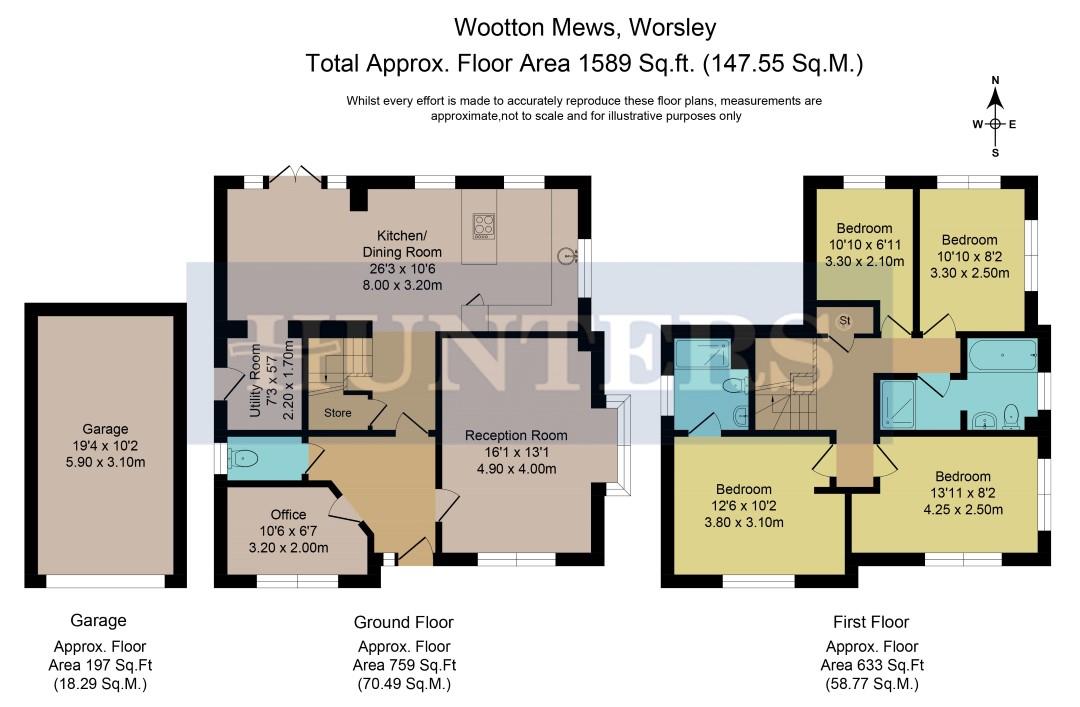 4 Bedrooms Detached house for sale in Wootton Mews, Worsley, Manchester M28
