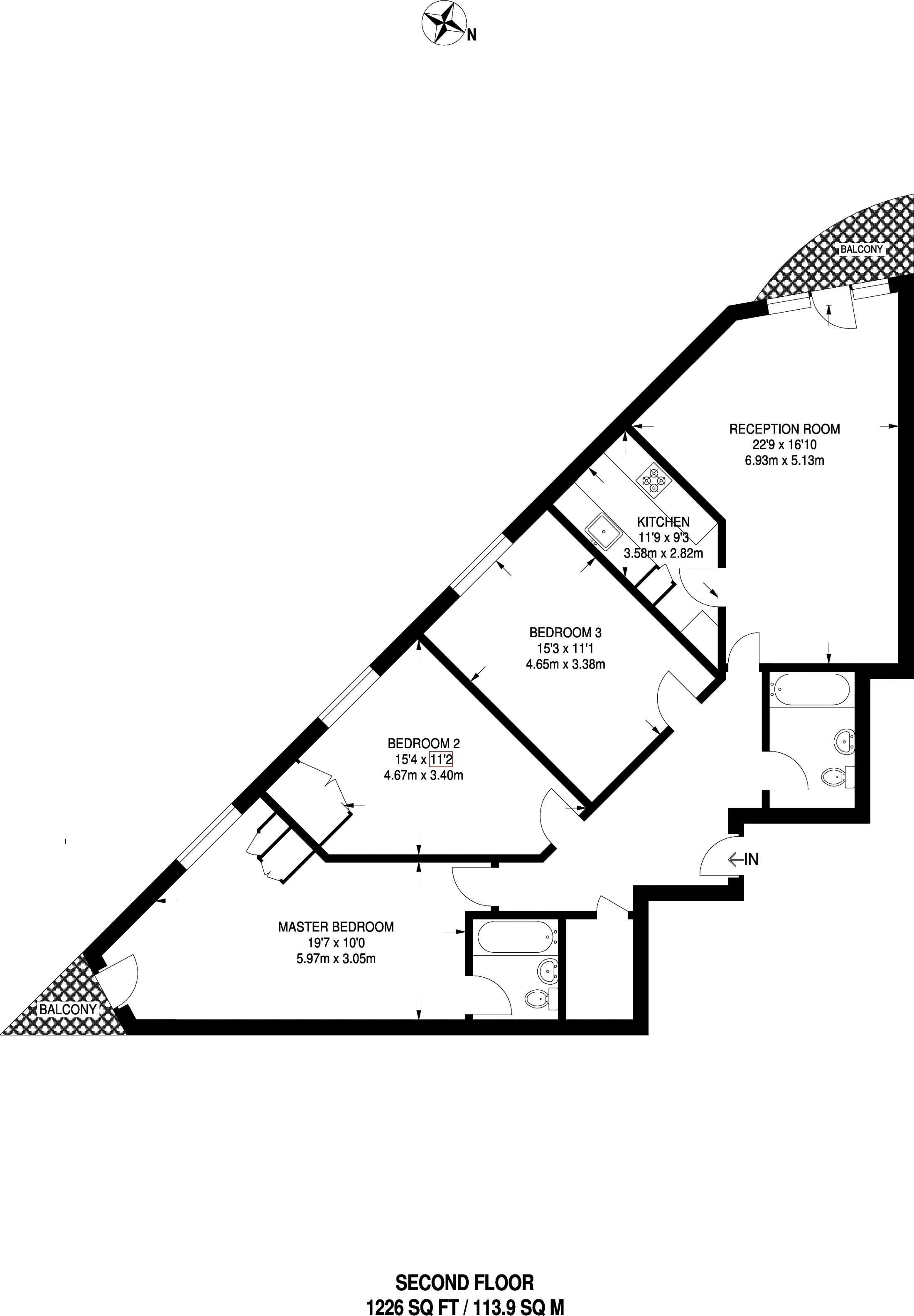 3 Bedrooms Flat to rent in Abbey Street, Bermondsey SE1