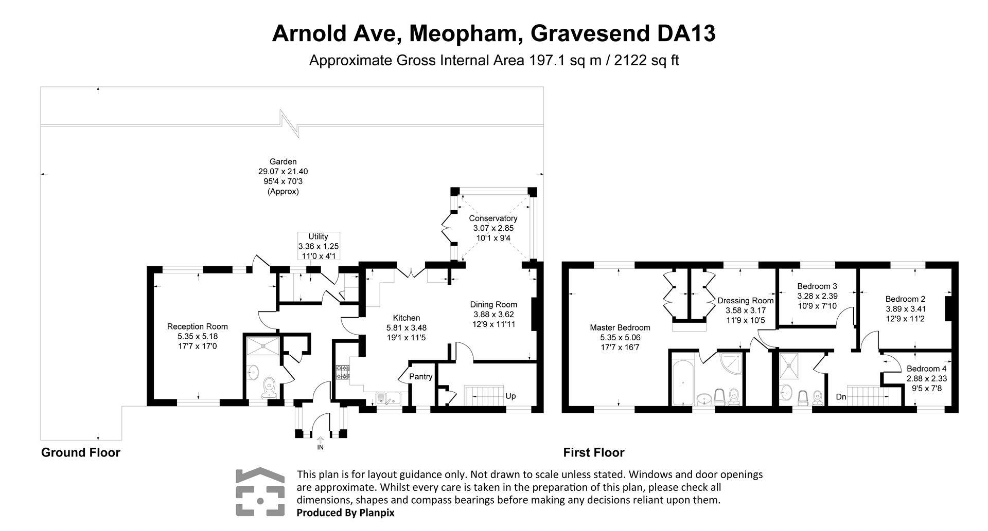 3, Arnold Avenue, Meopham floorplan